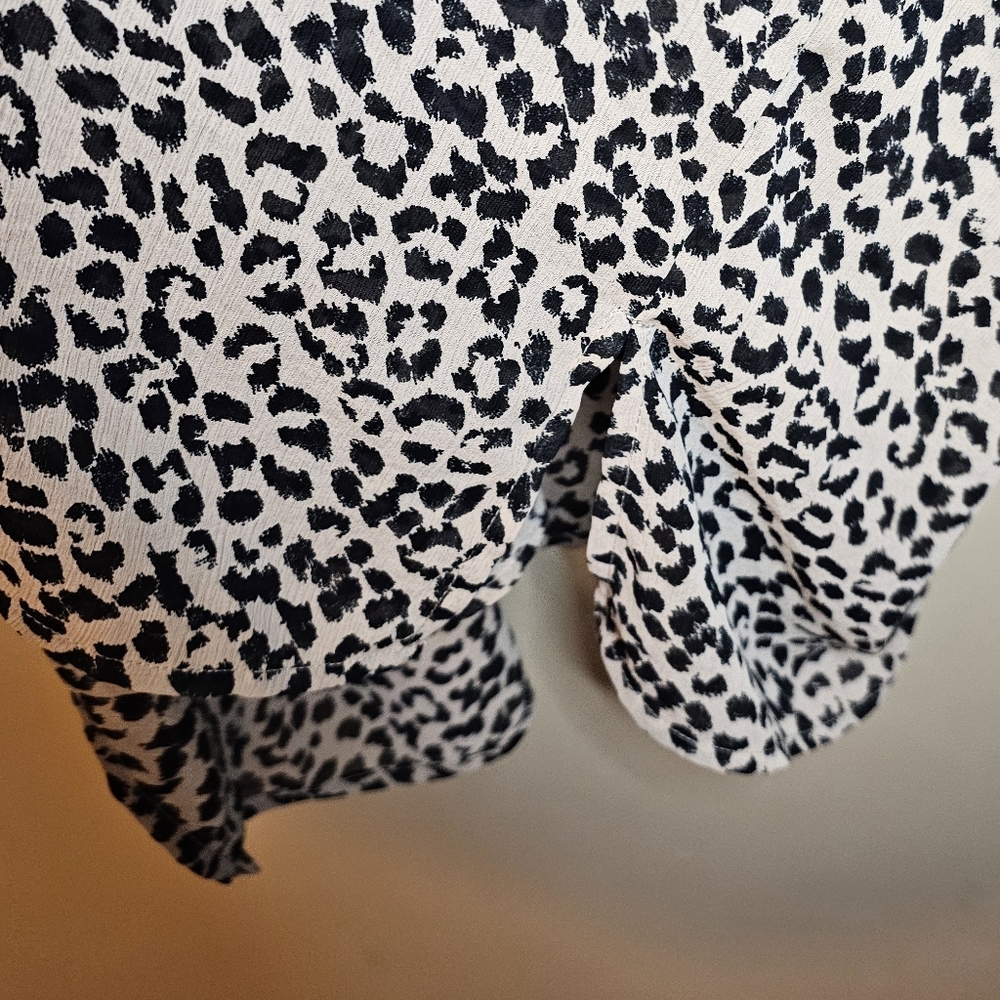 Aerie Leopard print kimono cardigan top with Wide sleeves One Size Fits … - Picture 6 of 8